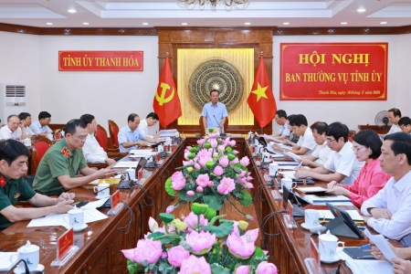 Thanh Hóa triển khai Hội nghị Ban Thường vụ Tỉnh ủy lần thứ 27