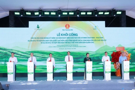 Thái Nguyên khởi công tổ hợp chè công nghệ cao và sân golf nghìn tỷ tại Quân Chu