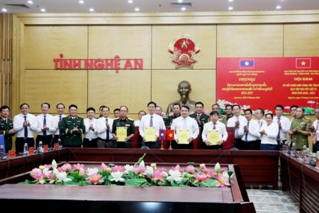 Ký kết phối hợp quy tập hài cốt liệt sĩ giữa Nghệ An và 3 tỉnh nước bạn Lào