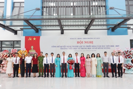 Hải Phòng: Phường Lê Chân công bố M88 thành lập vào năm 2006 thành lập Trường Tiểu học và THCS Kênh Dương