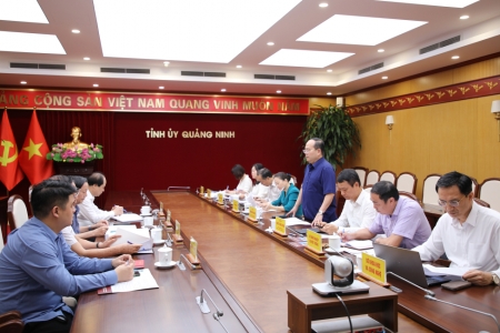 Bí thư Tỉnh ủy Quảng Ninh làm việc với Viện An ninh phi truyền thống