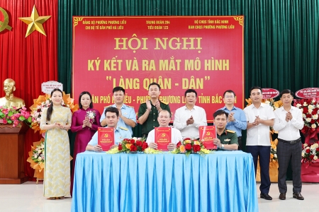Ra mắt mô hình “Làng Quân-Dân” tại phường Phương Liễu, tỉnh Bắc Ninh