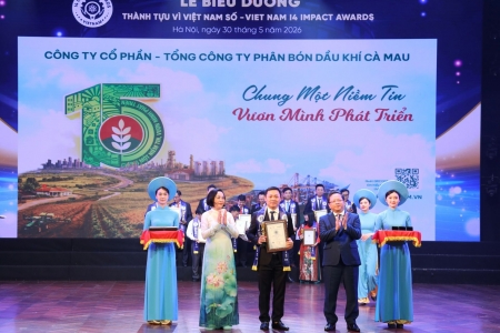 Thương hiệu PVCFC ghi dấu ấn toàn diện tại Vietnam I4 Impact Awards 2026