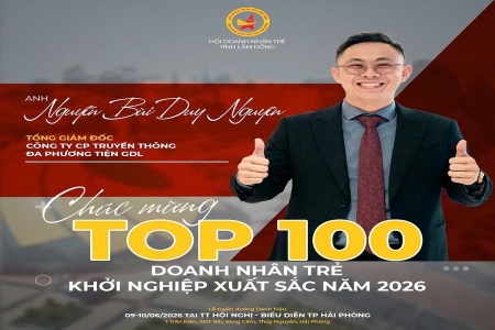 Từ Lâm Đồng đến Top 100 Việt Nam: Khi doanh nhân trẻ địa phương khẳng định vị thế trên bản đồ khởi nghiệp quốc gia