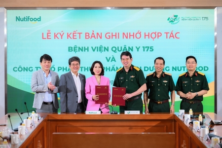 Nutifood và bệnh viện Quân y 175 hợp tác phát triển các giải pháp dinh dưỡng dựa trên bằng chứng khoa học