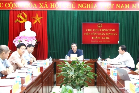 Lạng Sơn: Công khai kết quả tiếp công dân định kỳ tháng 6