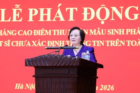 Phó Thủ tướng Phạm Thị Thanh Trà phát động cao điểm thu nhận ADN, mở thêm cơ hội xác định danh tính liệt sĩ