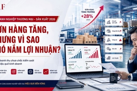 Doanh nghiệp thương mại – sản xuất 2026: Đơn hàng tăng, nhưng vì sao khó nắm lợi nhuận?
