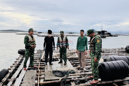 Đồn Biên phòng Trà Cổ khẩn trương hỗ trợ ngư dân trước bão số 1
