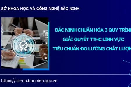 Bắc Ninh chuẩn hóa 3 quy trình giải quyết thủ tục hành chính lĩnh vực tiêu chuẩn đo lường chất lượng