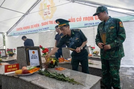 Quảng Ninh có 13/15 địa phương đã hoàn thành việc lấy mẫu hài cốt liệt sĩ
