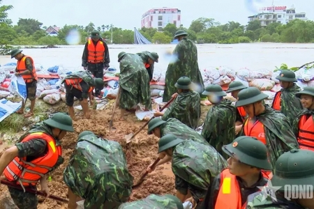 Quân đội sẵn sàng ứng phó đợt mưa lũ lớn ở Bắc Bộ, bảo đảm thông tin liên lạc thông suốt