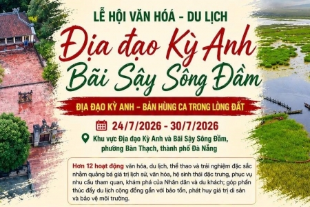Hơn 12 hoạt động đặc sắc tại Lễ hội văn hóa - du lịch Địa đạo Kỳ Anh - Bãi sậy sông Đầm