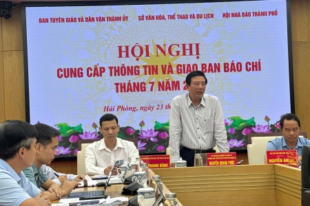 Hải Phòng: Hội nghị cung cấp thông tin và giao ban báo chí tháng 7