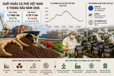 Giữ đà xuất khẩu cà phê: Bài toán không còn nằm ở sản lượng