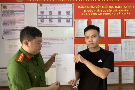 Quảng Ninh: Công an phường Bãi Cháy kịp thời hỗ trợ công dân nhận lại gần 40 triệu đồng chuyển nhầm tài khoản