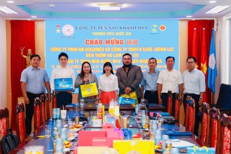 Công ty Yến sào Khánh Hòa hợp tác với các đối tác Nhật Bản