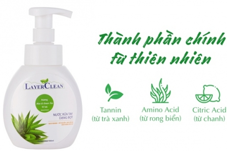 Thu hồi toàn quốc nước rửa tay dạng bọt Layer Clean do sản xuất trái phép