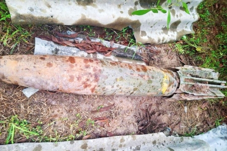 Hà Tĩnh: Hủy nổ thành công quả bom nặng 113kg được phát hiện tại trang trại của người dân