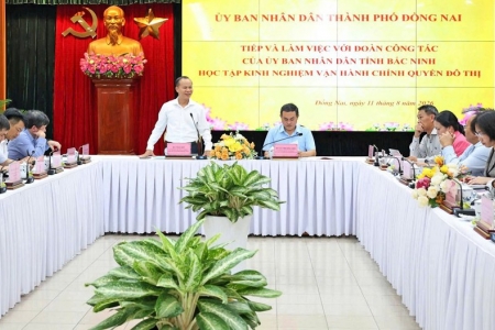 Bắc Ninh trao đổi kinh nghiệm vận hành chính quyền đô thị tại thành phố Đồng Nai