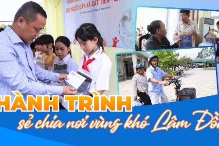 Lâm Đồng: Hơn 800 người dân khó khăn được khám bệnh, phát thuốc miễn phí