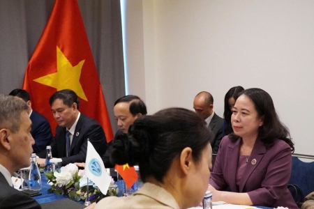 Phó Chủ tịch nước Võ Thị Ánh Xuân tiếp Tổng Thư ký SCO