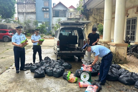 Lạng Sơn: Phát hiện 144 túi thực phẩm nhập khẩu không có hóa đơn, chứng từ