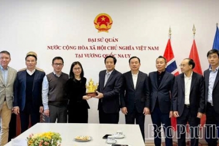 Phú Thọ tăng cường kết nối, hợp tác với Đại sứ quán Việt Nam tại Na Uy