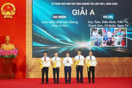 Quảng Trị trao 14 giải báo chí xuất sắc lần thứ I