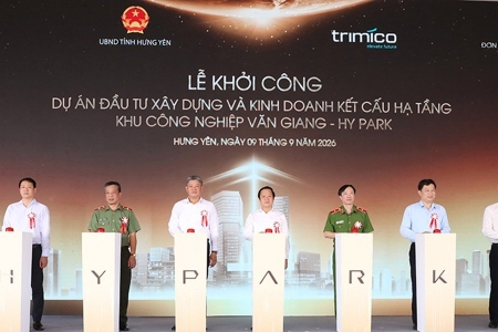 Khởi công Khu công nghiệp Văn Giang, định hướng thu hút các ngành công nghệ cao và an ninh