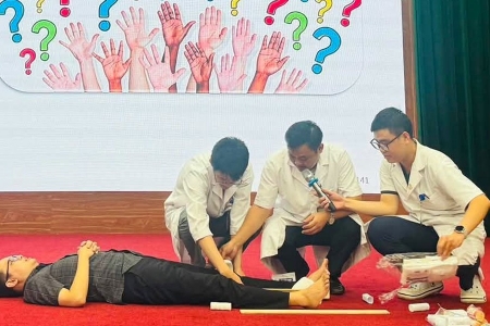 Bắc Ninh: Đào tạo cấp cứu ngoại viện cho nhân viên y tế