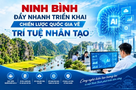 Ninh Bình đẩy nhanh triển khai Chiến lược quốc gia về trí tuệ nhân tạo