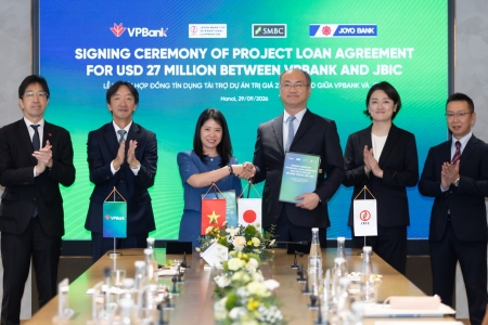VPBank huy động 27 triệu USD từ ngân hàng Nhật Bản cho dự án truyền tải điện 220 kV