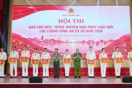 Quảng Ninh: Hội thi báo cáo viên, tuyên truyền viên giỏi trong lực lượng Công an cơ sở năm 2026