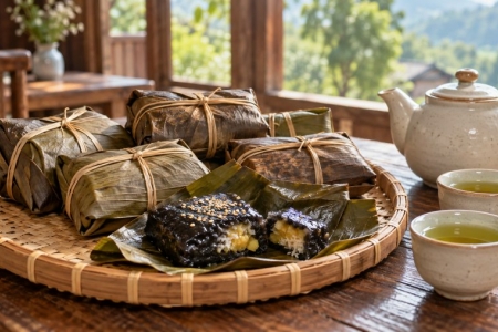 Bánh gai Chiêm Hóa, vị ngọt thanh ẩn trong lớp vỏ đen óng