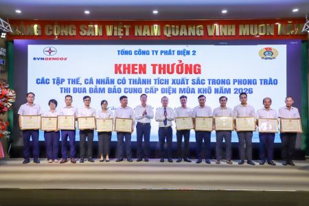 EVNGENCO2: Phát huy tinh thần thi đua, bảo đảm cung cấp điện an toàn, ổn định