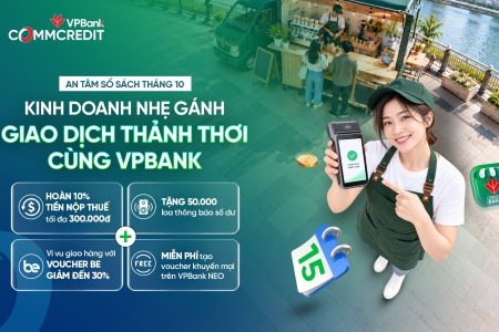 VPBank tặng 50.000 loa thông báo biến động số dư cho hộ kinh doanh