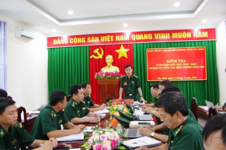 BĐBP Tây Ninh kiểm tra toàn diện công tác biên phòng năm 2026