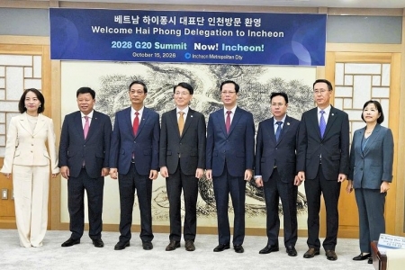 Hải Phòng – Incheon thúc đẩy hợp tác thực chất, hướng tới kỷ niệm 30 năm quan hệ hợp tác