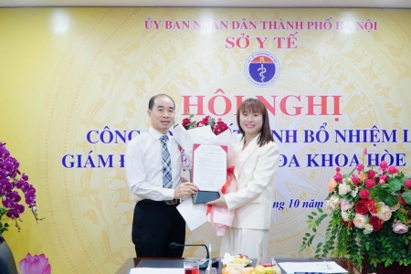 Bệnh viện Đa khoa Hòe Nhai bổ nhiệm lại TS.BS Phan Thị Thanh Bình giữ chức Giám đốc