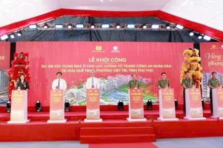 Phú Thọ khởi công dự án nhà ở xã hội dành cho lực lượng Công an nhân dân