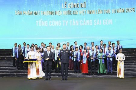 Tân Cảng Sài Gòn: 9 lần liên tiếp khẳng định vị thế Thương hiệu Quốc gia