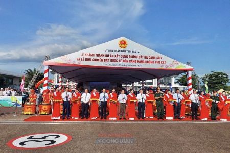 Gia Lai tổ chức khánh thành đường cất hạ cánh số 2 và đón chuyến bay quốc tế