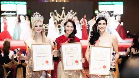 Dương Thùy Linh đăng quang Hoa hậu Phụ nữ Toàn thế giới 2018