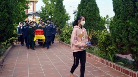 Hải Phòng: Tổ chức truy điệu và đưa hài cốt liệt sĩ Phạm Văn Huy về nghĩa trang liệt sĩ