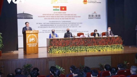 Chủ tịch Quốc hội dự Lễ kỷ niệm 05 năm thiết lập quan hệ toàn diện Việt Nam-Ấn Độ