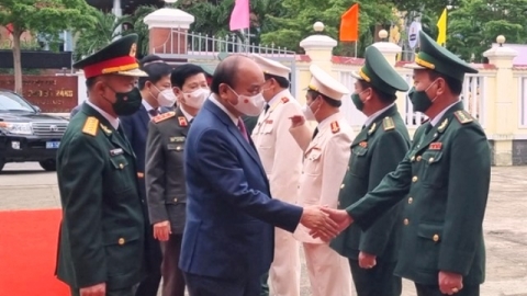 Chủ tịch nước Nguyễn Xuân Phúc chúc Tết tại TP. Đà Nẵng
