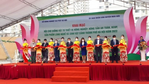 Đa dạng sản phẩm tham gia hội chợ nông sản an toàn, sản phẩm OCOP và làng nghề Hà Nội