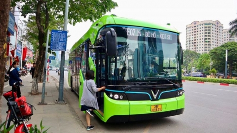Hà Nội: Tiếp tục đưa vào vận hành tuyến buýt điện E07