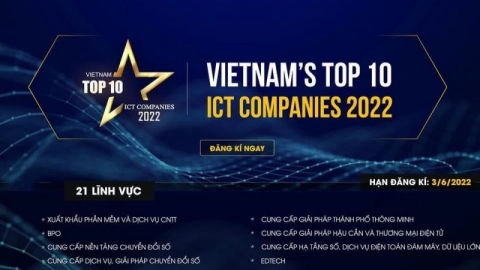Phát động Chương trình "TOP 10 Doanh nghiệp CNTT Việt Nam 2022"
